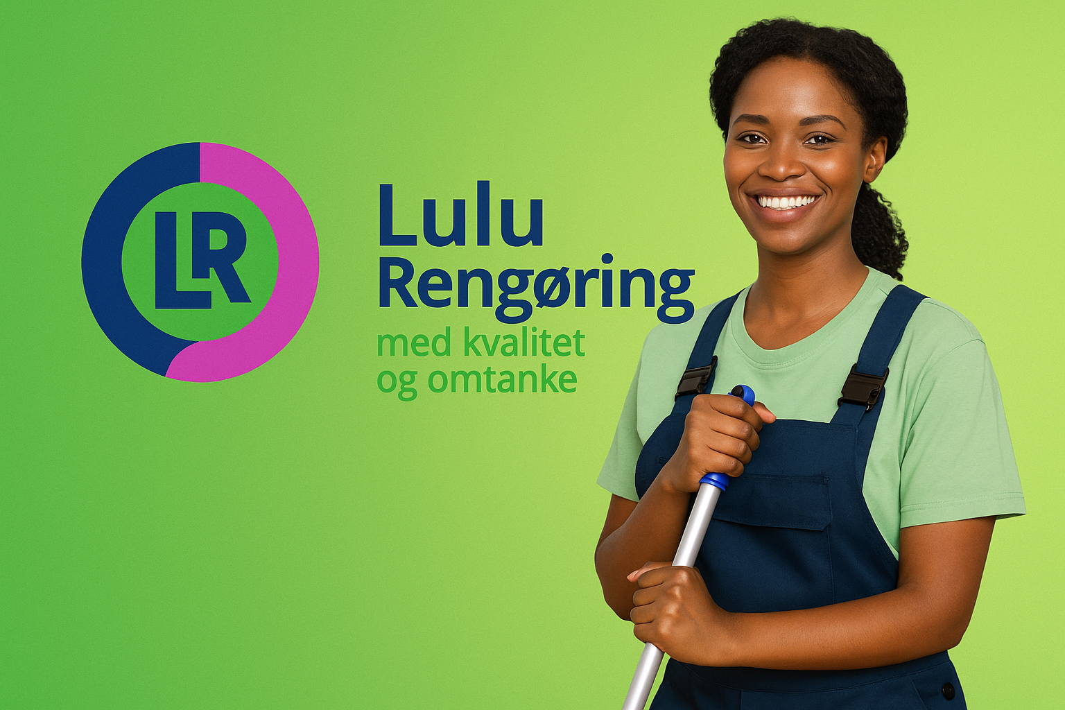 Lulu Rengøring logo og bæredygtig rengøringsassistent i København